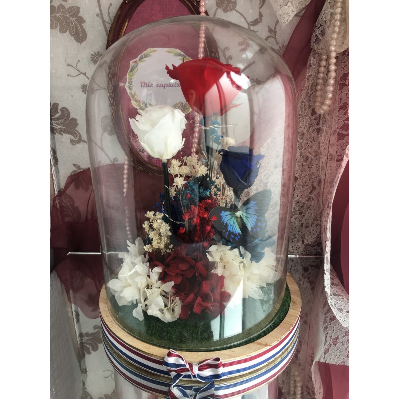 Cúpula rosas preservadas CARLA