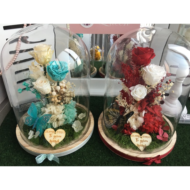 Cúpula rosas preservadas CARLA