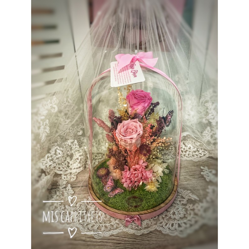 Cúpula rosas preservadas CARLA