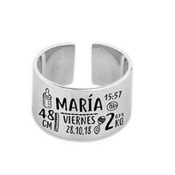 anillo ajustable (baby natalicio)