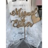 cake topper NOMBRES personalizado