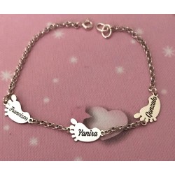 pulsera "pies bebe"