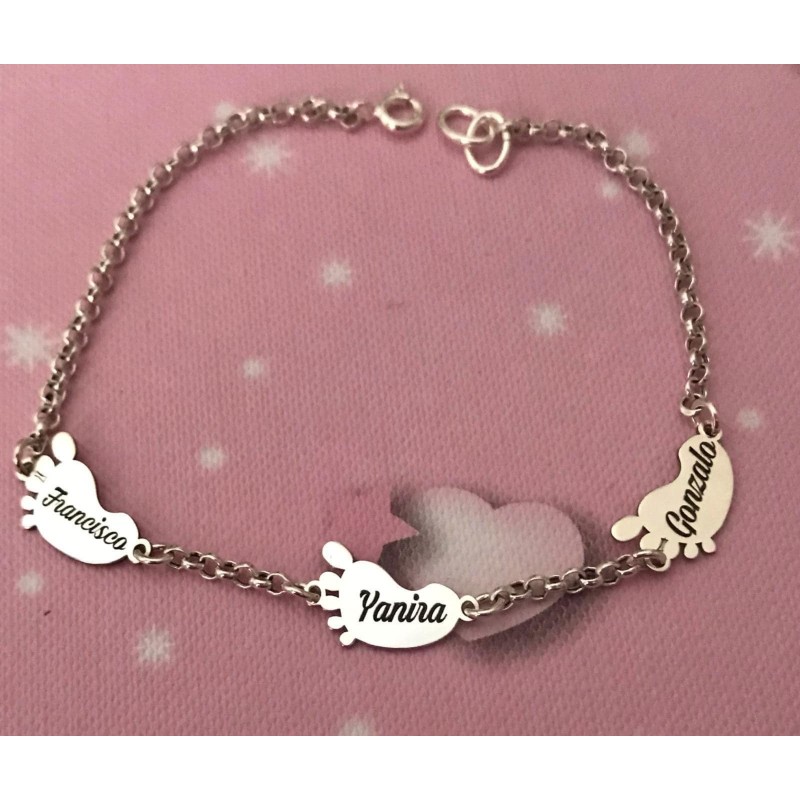 pulsera "pies bebe"