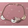 pulsera "pies bebe"
