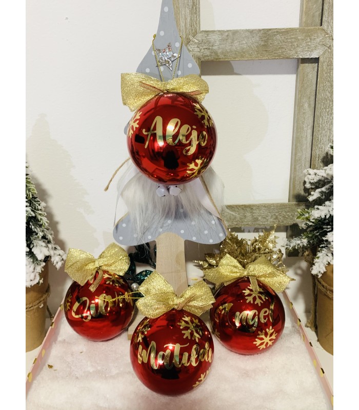 BOLA NAVIDAD NOMBRE 6cm | NAVIDAD
