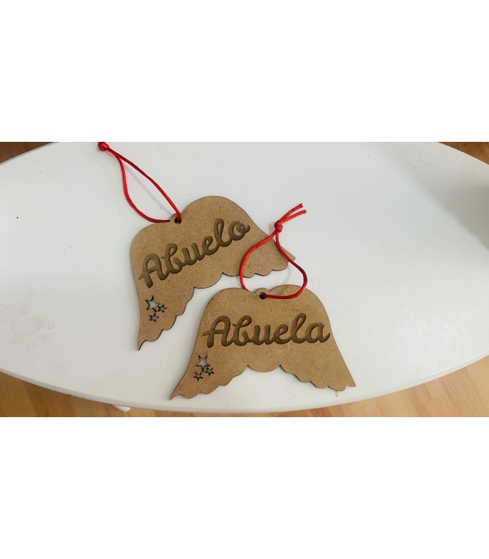 Bola madera alas | NAVIDAD