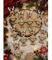 Bola madera reno | NAVIDAD