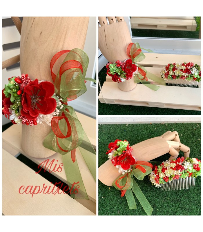 pulsera flores | Tocados florales