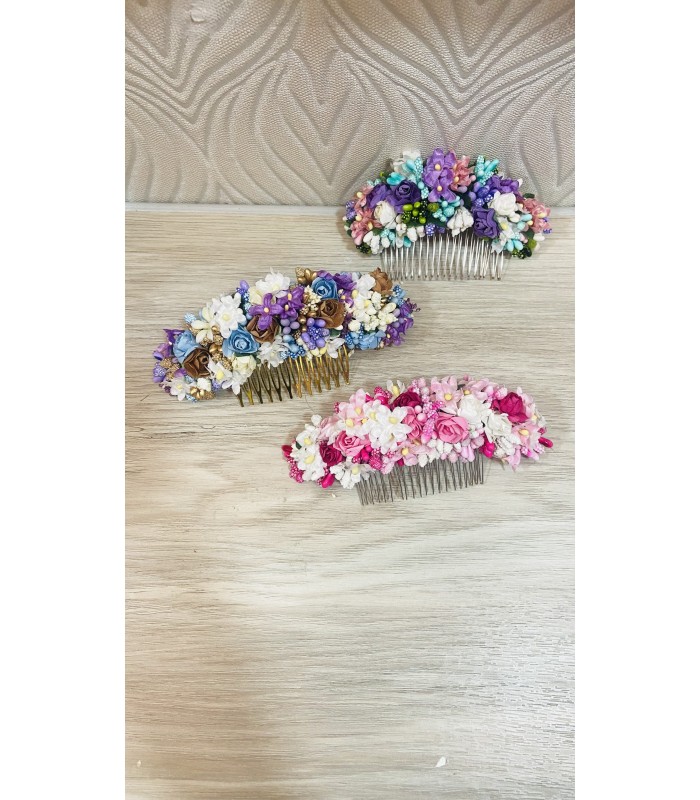 peineta flores | Tocados florales