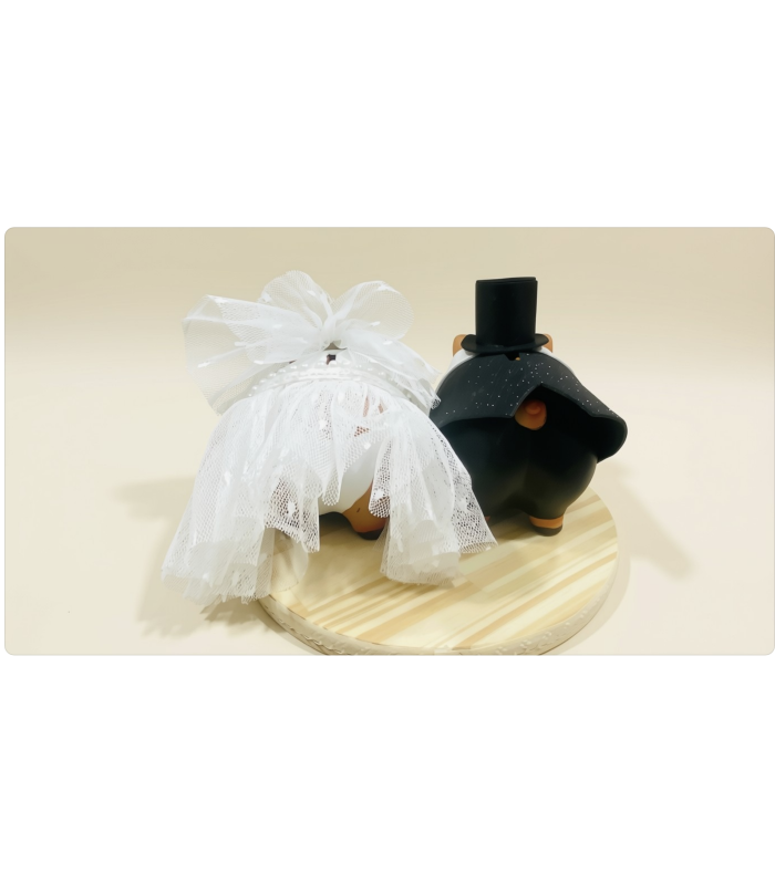 Pareja huchas cerditos | Detalles invitados