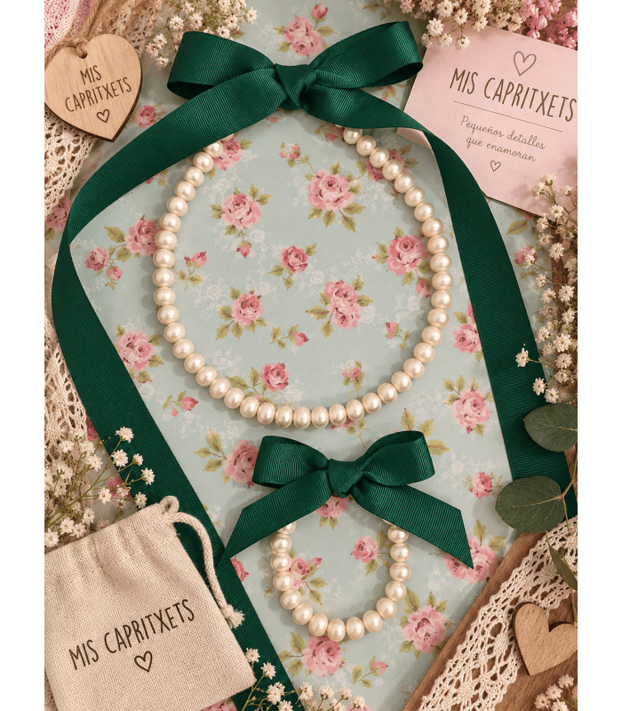 conjunto Collar perla cultivada | Fallas