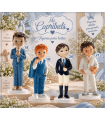 Cúpula niño comunión y flores customizado | Cupulas