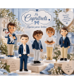 Cúpula niño comunión y flores customizado | Cupulas