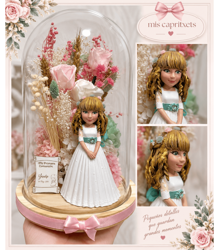 Cúpula niña y niño comunión PERSONALIZADA | Cupulas