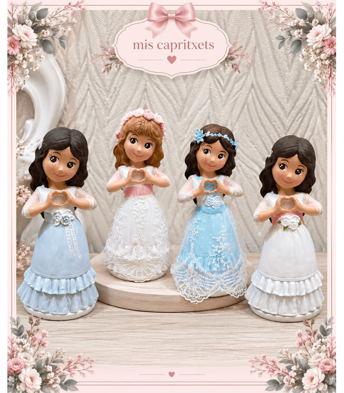 Figura comunion niño y niña customizada | Cupulas