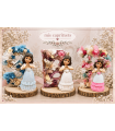 Letra flores con figura comunión