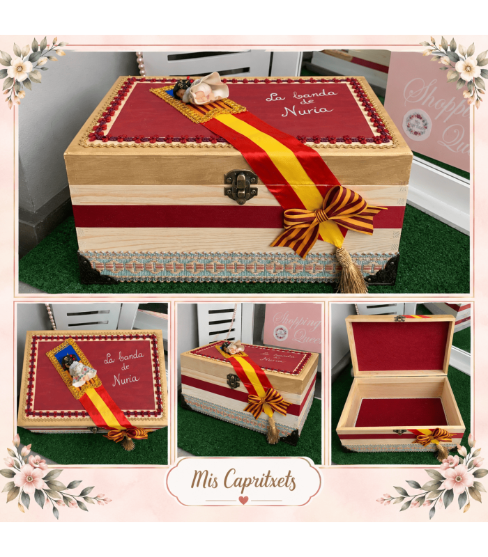Caja fallera multi uso PINTADA mini banda | Inicio