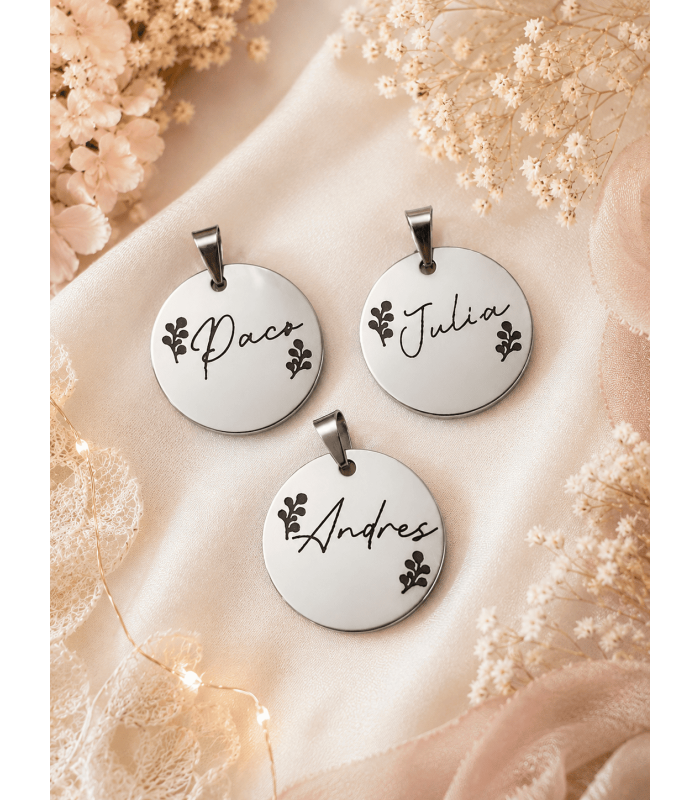 Medalla ramo novia personalizada | complementos boda