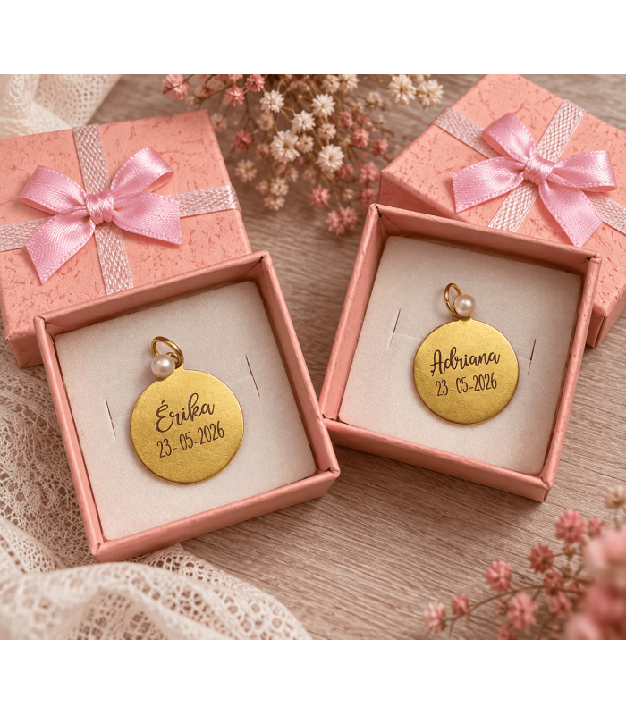 Medalla ramo novia personalizada | complementos boda