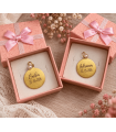 Medalla ramo novia personalizada